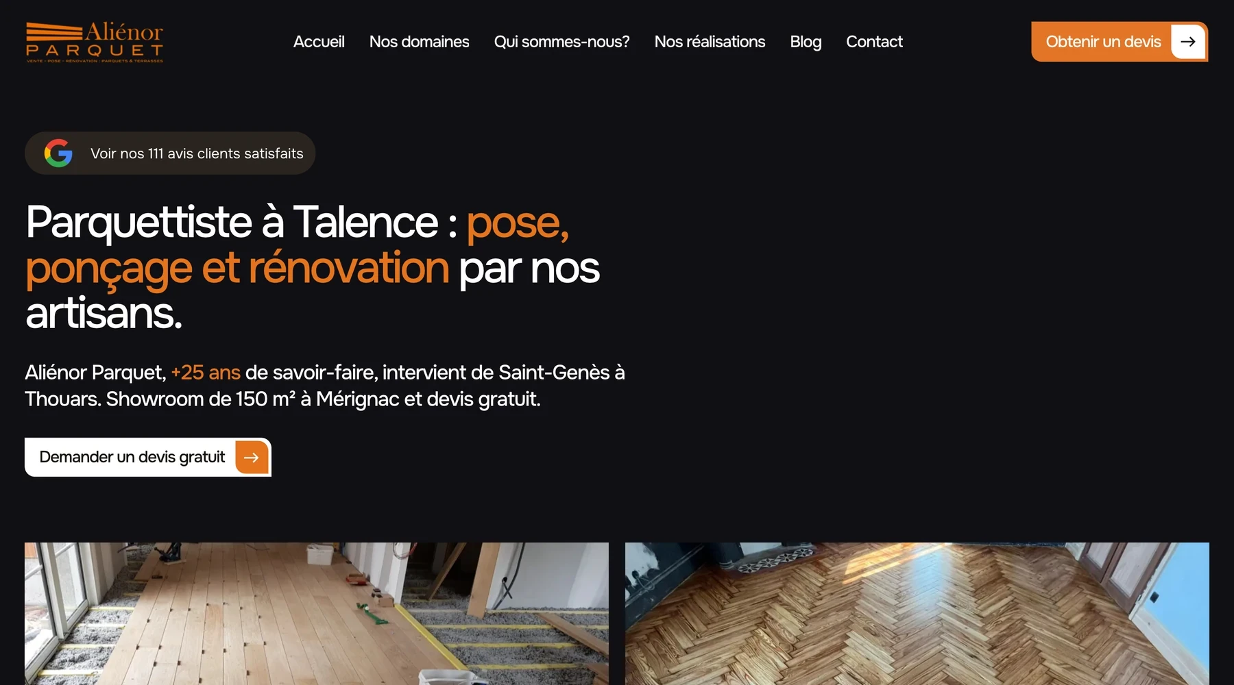 Page locale d’Aliénor Parquet pour Talence.