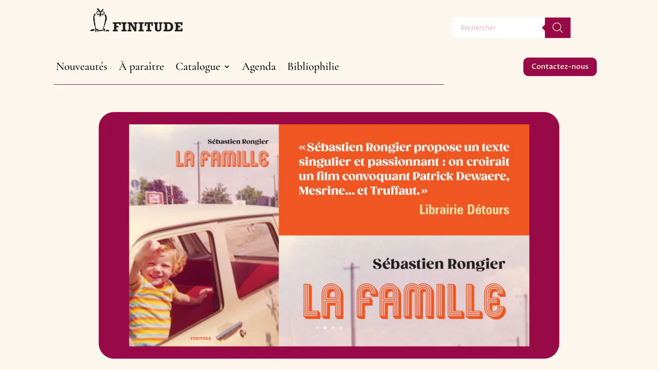 Hero du site Éditions Finitude