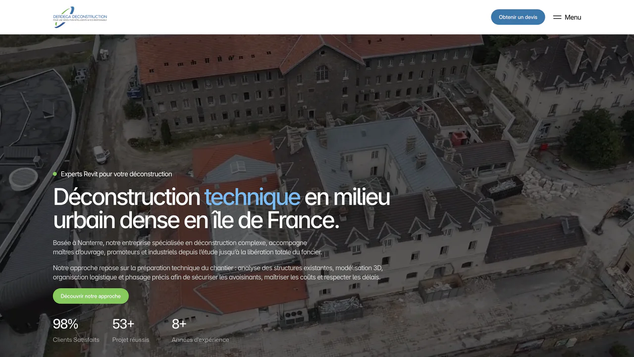 Hero du site Derdega Déconstruction